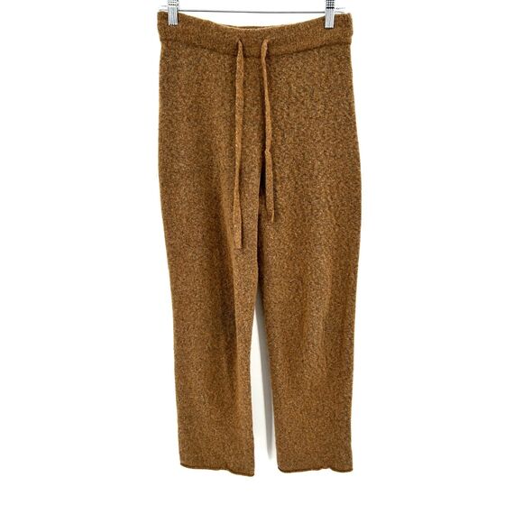 EVERLANE Women's Brown Wool Pull On Straight Leg Sweatpants Lounge Pants Small - Picture 2 of 8